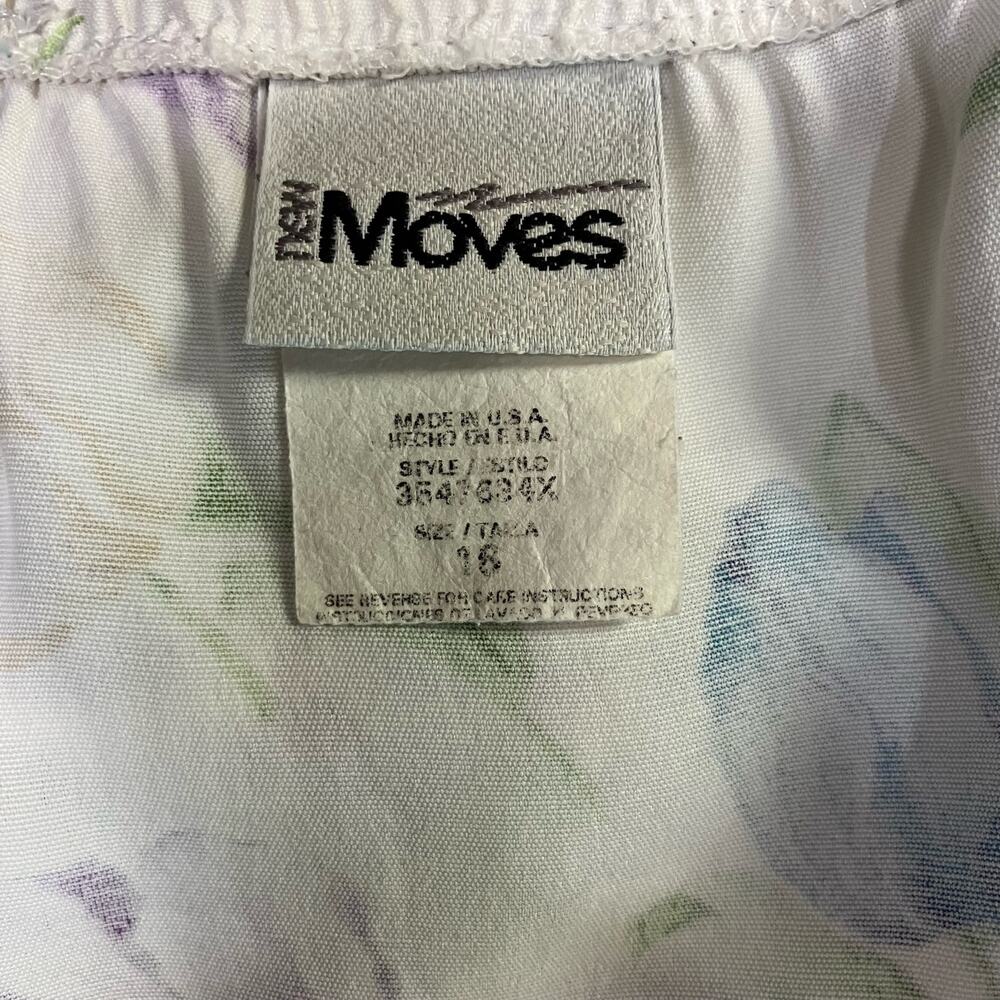 VTG 90s Dress New Moves Sz S Sz Floral Knee Length Tie Back Coquette Prairie - Picture 13 of 15